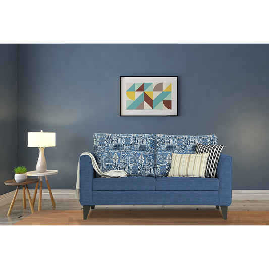 Adorn India Sheldon Crafty 2 Seater Sofa (Blue)