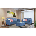 Sheldon Crafty 3+2 5 Seater Sofa Set with Centre Table (Blue)
