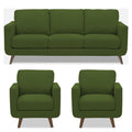 Adorn India Damian 3-1-1 5 Seater Sofa Set (Green)