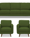 Adorn India Damian 3+1+1 5 Seater Sofa Set (Green)