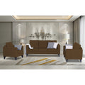 Straight Line Plus Decent 3+2+1 6 Seater Sofa Set (Brown)