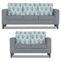 Straight line Plus Leaf 3+2 5 Seater Sofa Set (Grey)
