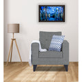 Adorn India Hallton Tufted 1 Seater Sofa (Grey) (3 Year Warranty)