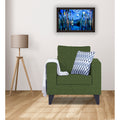 Adorn India Hallton Tufted 1 Seater Sofa (Green) (3 Year Warranty)