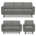 Adorn India Damian 3+2+1 6 Seater Sofa Set (Grey) (3 Year Warranty)