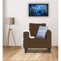 Adorn India Hallton Tufted 1 Seater Sofa (Brown) (3 Year Warranty)