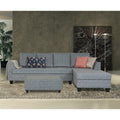Raiden Decent Premium L Shape 6 Seater Sofa Set with Center Table (Right Hand Side) (Grey)
