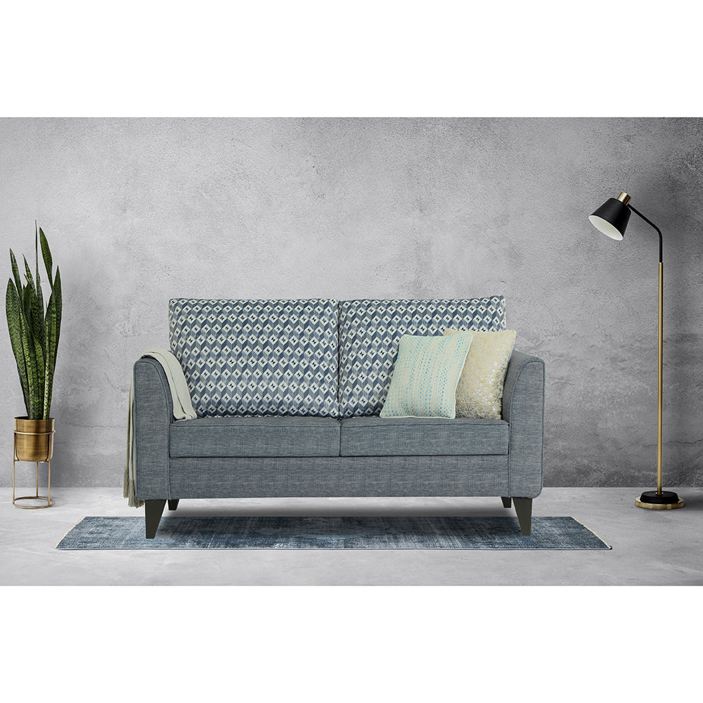 Adorn India Tornado Bricks 2 Seater Sofa (Grey)