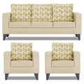 Straight line Plus Bricks 3+1+1 5 Seater Sofa Set (Beige)