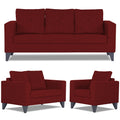 Adorn India Hallton Tufted 3+2+1 6 Seater Sofa Set (Maroon) (3 Year Warranty)