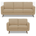 Adorn India Damian 3+2 5 Seater Sofa Set (Beige) (3 Year Warranty)