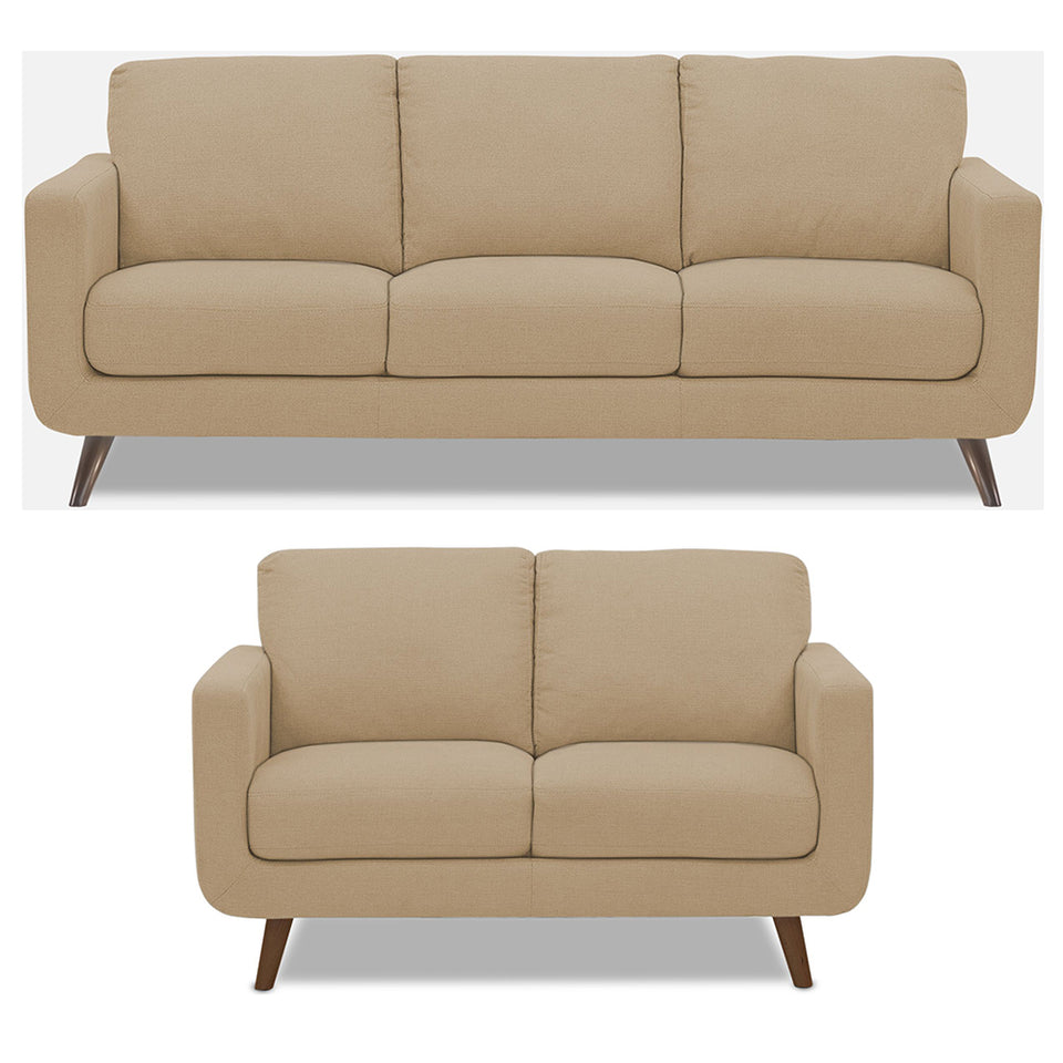 Damian 3+2 5 Seater Sofa Set (Beige)