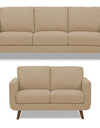 Adorn India Damian 3+2 5 Seater Sofa Set (Beige)