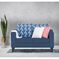 Straight line Plus Bricks 2 Seater Sofa (Blue)