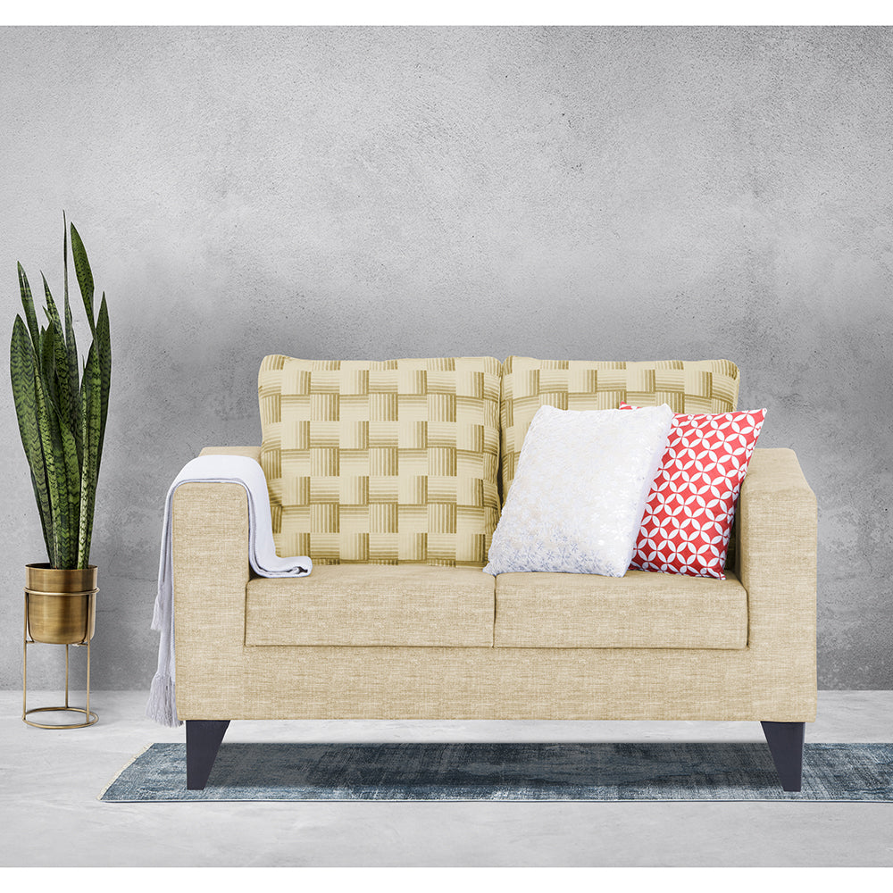 Straight line Plus Bricks 2 Seater Sofa (Beige)