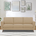 Adorn India Damian 3 Seater Sofa (Beige) (3 Year Warranty)