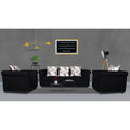 Adorn India Magnum 3-1-1 Sofa Set (Black)