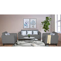 Adorn India Bladen 3-1-1 Five Seater Sofa Set(Grey)