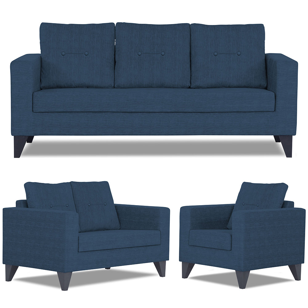 Hallton Tufted 3-2-1 6 Seater Sofa Set (Blue)