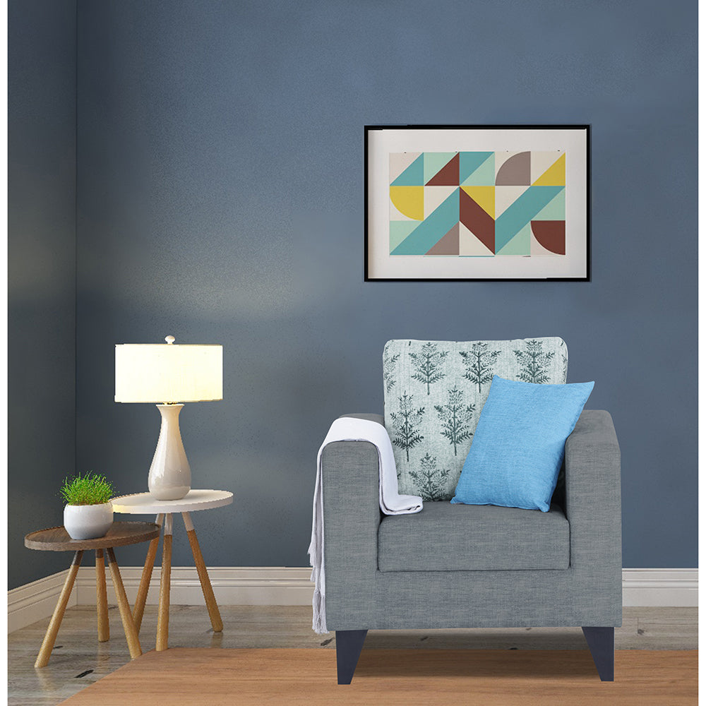 Straight line Plus Leaf 1 Seater Sofa (Grey)