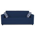 Adorn India Rio Highback 3 Seater Sofa (Blue) (3 Year Warranty)