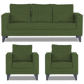 Adorn India Hallton Tufted 3+1+1 5 Seater Sofa Set (Green) (3 Year Warranty)