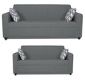 Rio Highback 3+2 5 Seater Sofa Set (Grey)