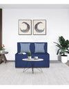 Adorn India Easy Alyn Plus Stripes 2 Seater Sofa Cum Bed (3x6) (Blue)