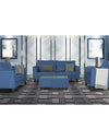Adorn India Enzo Decent (3 Years Warranty) 3+2+1 6 Seater Sofa Set with Centre Table (Blue) Modern