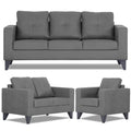 Adorn India Straight line Plus Premium Leatherette Suede 3+2+1 6 Seater Sofa Set (Grey) (3 Year Warranty)