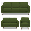 Adorn India Damian 3+2+1 6 Seater Sofa Set (Green) (3 Year Warranty)