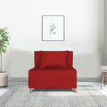 Adorn India Easy Alyn Plus Decent 2 Seater Sofa Cum Bed (3x6) (Red) (1 Year Warranty)