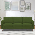 Adorn India Damian 3 Seater Sofa (Green) (3 Year Warranty)
