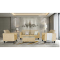 Tornado Bricks 3+1+1 5 Seater Sofa Set with Centre Table (Beige)