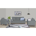 Adorn India Hallton Plain 3+2+1 6 Seater Sofa Set (Grey) (3 Year Warranty)