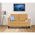 Adorn India Hallton Tufted 2 Seater Sofa (Beige) (3 Year Warranty)