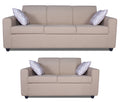 Adorn India Monteno 5 Seater 3+2 Wood Sofa Set (Beige) (3 Year Warranty)