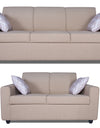 Adorn India Monteno Five Seater 3+2 Sofa Set (Beige)