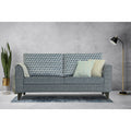 Adorn India Tornado Bricks 3 Seater Sofa (Grey)