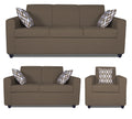 Adorn India Monteno Six Seater 3+2+1 Sofa Set (Brown) (3 Year Warranty)