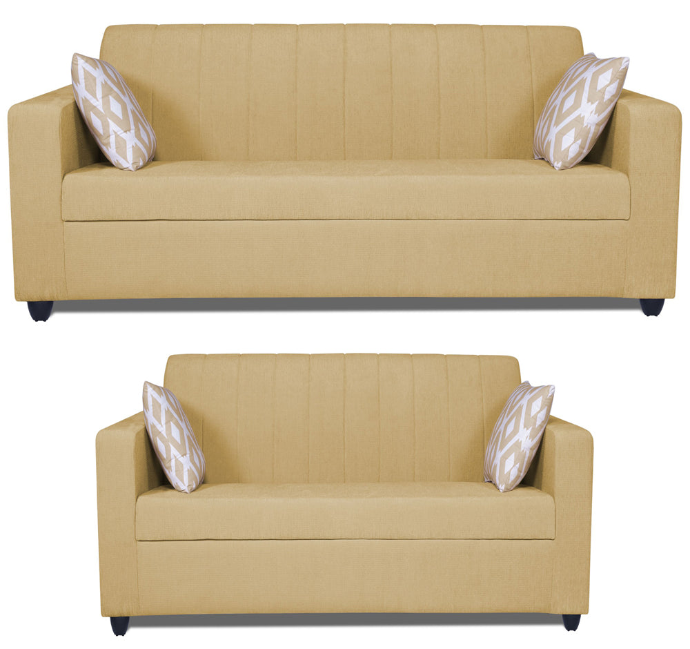 Rio Highback 3+2 5 Seater Sofa Set (Beige)