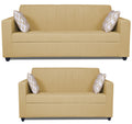Rio Highback 3+2 5 Seater Sofa Set (Beige)