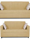 Adorn India Rio Highback 3+2 Five Seater Sofa Set (Beige)