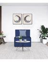 Adorn India Easy Alyn Plus Stripes 1 Seater Sofa Cum Bed (2.5x6) (Blue)