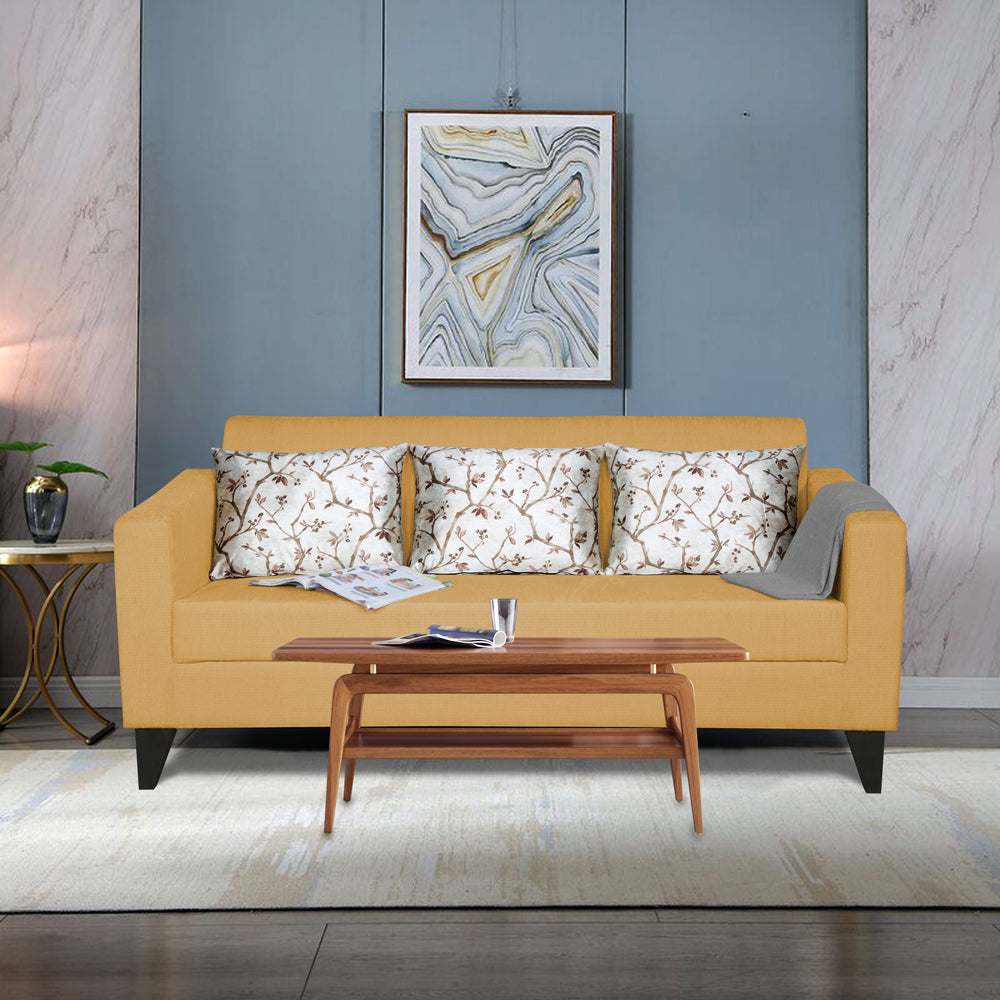 Adorn India Bladen 3 Seater Sofa (Beige)