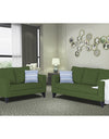 Adorn India Hallton Plain 3+2 5 Seater Sofa Set (Green)