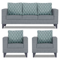 Straight line Plus Blossom 3+1+1 5 Seater Sofa Set (Grey)