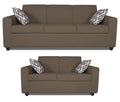Adorn India Monteno Five Seater 3+2 Sofa Set (Brown) (3 Year Warranty)