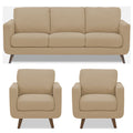 Adorn India Damian 3+1+1 5 Seater Sofa Set (Beige)(3 Year Warranty)