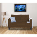 Adorn India Hallton Tufted 2 Seater Sofa (Brown) (3 Year Warranty)